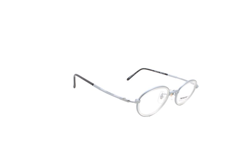 renoma T28-9712 COL.10A Japan 90s Vintage Eyeglasses - Glasses & Frames - Other Metals Blue