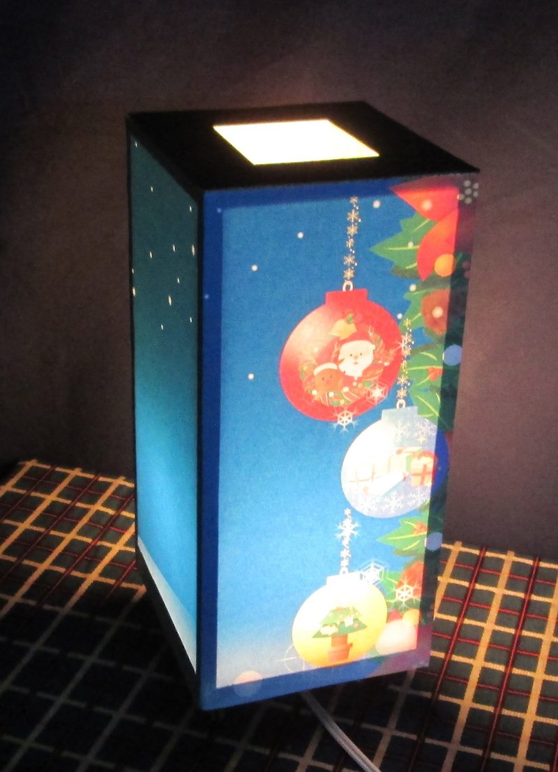 聖夜クリスマスの星空　中形・白球　飾りライトスタンドの醍醐味を!! - 燈具/燈飾 - 木頭 金色