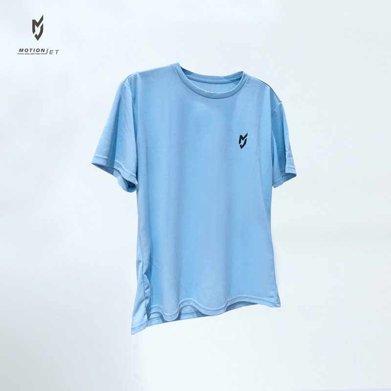 MJC005-MJ ユニセックス 環境対応 抗菌 スポーツ 半袖 (ブルー) S～2XL - スポーツトップス メンズ - その他の素材 ブルー