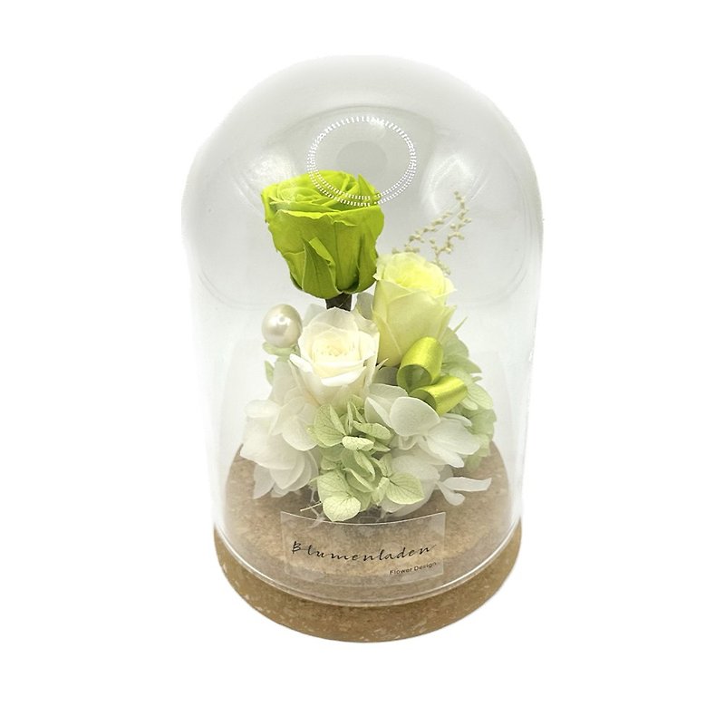 グリーンのガラス フラワー カップの Blumenladen 花 - ドライフラワー・ブーケ - 寄せ植え・花 