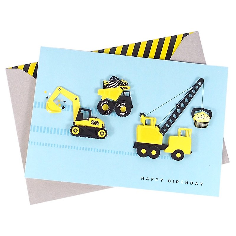 Wish you a happy birthday full of trucks and trucks [Hallmark-Signature Birthday Wishes] - การ์ด/โปสการ์ด - กระดาษ หลากหลายสี