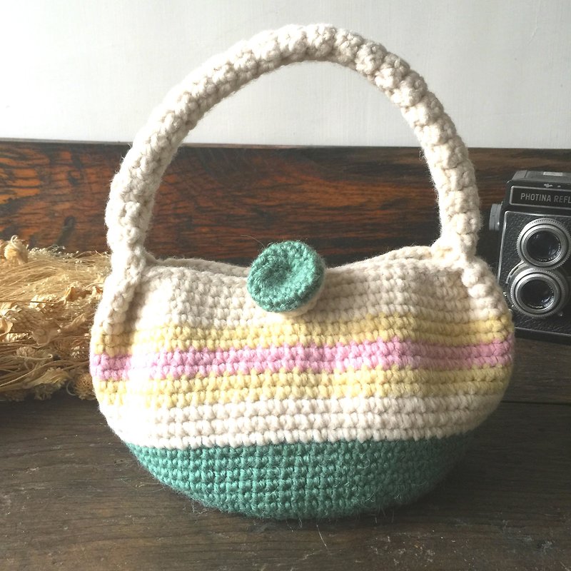 Brave dream braided walking bag / wool bag / walk bag〗 〖hopscotch crazy hand made - Handbags & Totes - Other Materials Multicolor