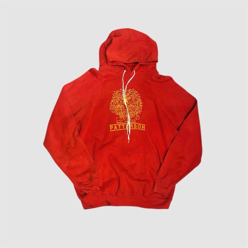 Vintage 90s 美國古著 連帽上衣 sweatshirt - 帽T/大學T - 棉．麻 紅色
