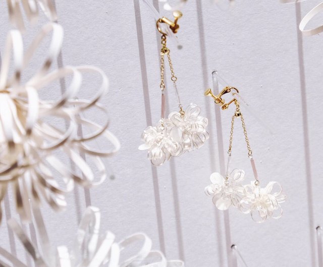 no.021 ハンドメイド レジン ピアス イヤリング ハンドメイドピアス no