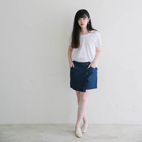 Minami Asa 海洋直條褲裙