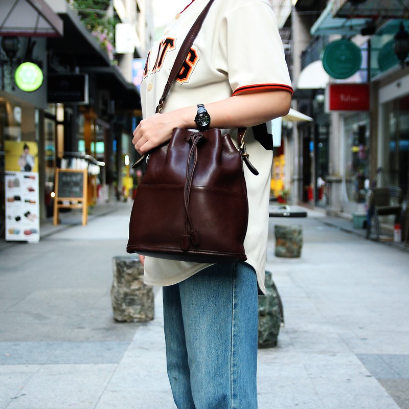 Tsubasa.Y Ancient House COACH Antique Pack 012, COACH Leather bag - Messenger Bags & Sling Bags - Genuine Leather 