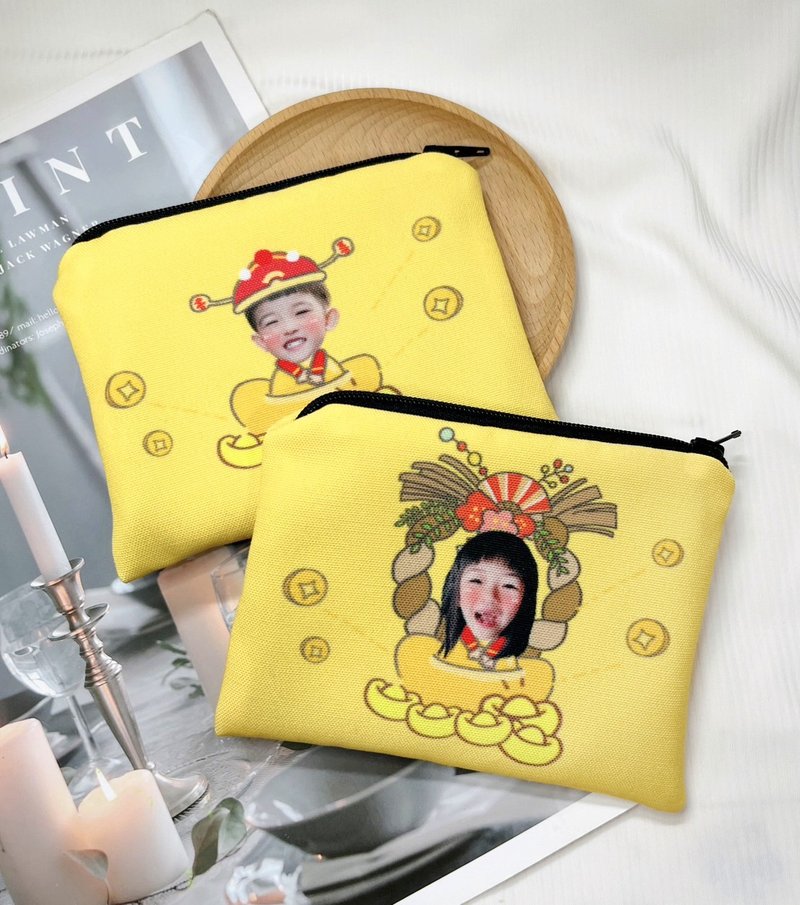 Customized small coin purse, coin bag, cute wallet, mini coin purse, customized gift - กระเป๋าเครื่องสำอาง - ลินิน 