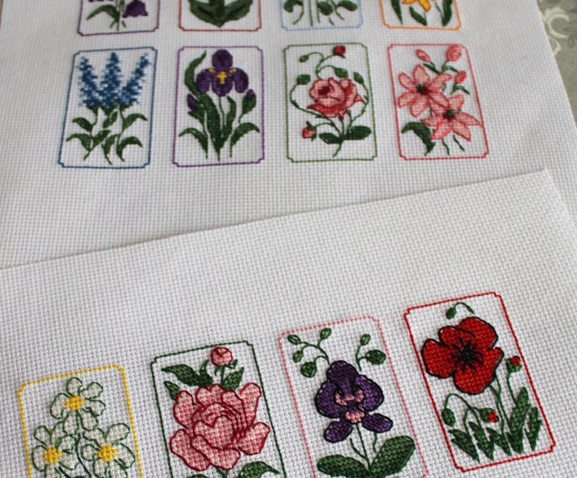 クロスステッチ刺繍フレーム手作りキット／ツリー 簡単レシピ付