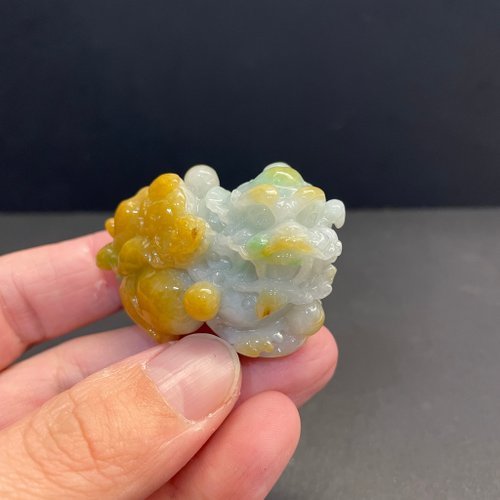 元元圓滾滾 水晶手鍊 瀚玉珠寶 天然A貨翡翠 可愛小貔貅翡翠 三彩翡翠 天然緬甸玉 貔貅