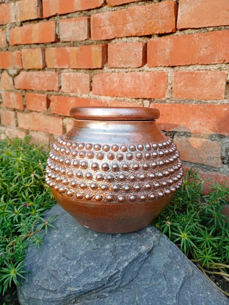 柴燒法螺茶倉 M/茶倉/柴燒/藏茶/收藏/藝術品 - 茶壺/茶杯/茶具 - 陶 