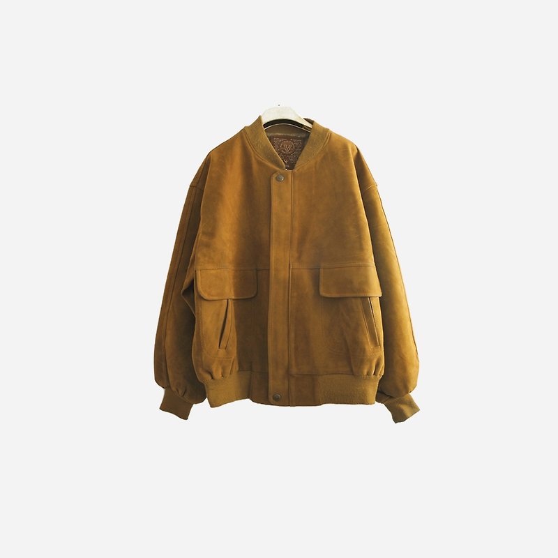 Dislocated vintage / suede jacket coat no.901 vintage - เสื้อโค้ทผู้ชาย - หนังเทียม สีนำ้ตาล