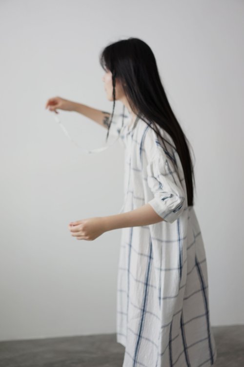 ウィンドウペインチェックドレス - ショップ ATELIERSOMEPIECE