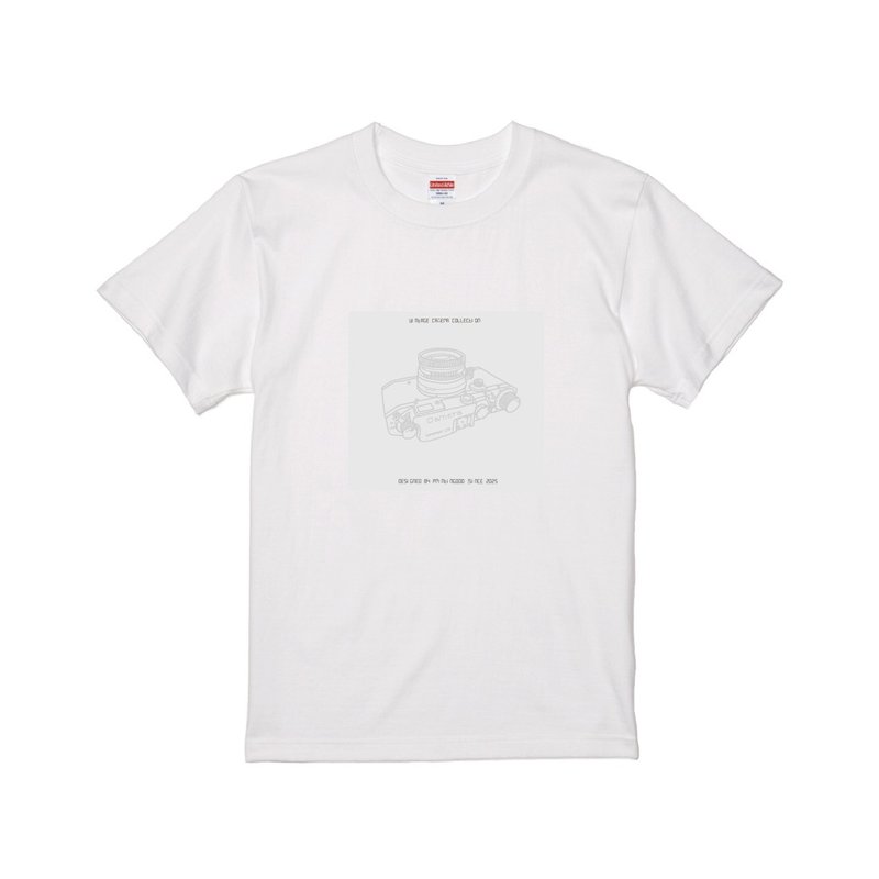 Vintage Camera Collection |  底片相機 T-shirt | 白T | A015 - 男 T 恤 - 棉．麻 多色