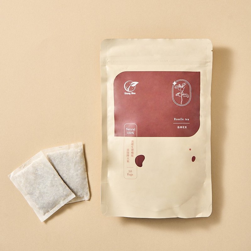 Chinese herb | Roselle tea(4g*30bags) | Caffeine-Free Herbal tea - Tea - Fresh Ingredients Pink
