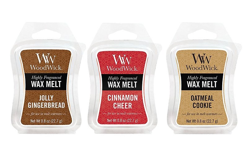 【VIVAWANG】 WW0.8oz Fragrance Wax (Warm Festival) Gingerbread Latte + Cereal Biscuits + Christmas Feast - Candles & Candle Holders - Wax Multicolor