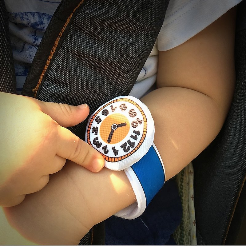 My First Watch Fabric Baby Watch (C01A03) - อื่นๆ - ผ้าฝ้าย/ผ้าลินิน สีส้ม