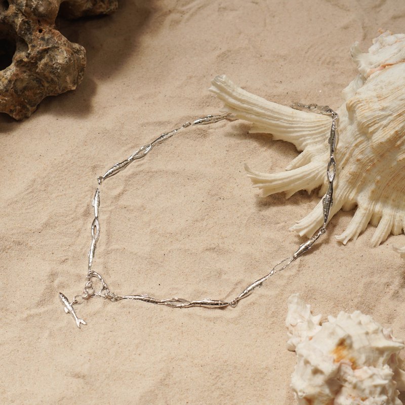 School Of Fish Choker - 項鍊 - 半寶石 銀色