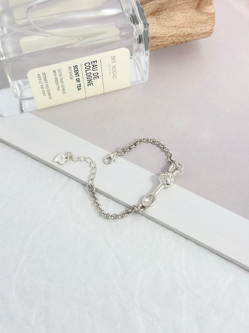 Rabbit Silver Spoon Sterling Silver Bracelet | 925 Sterling Silver - Baby Accessories - Sterling Silver 