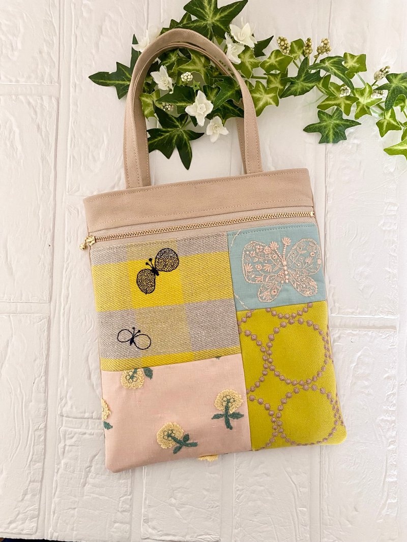 minä perhonen patchwork mini bag - Other - Cotton & Hemp 