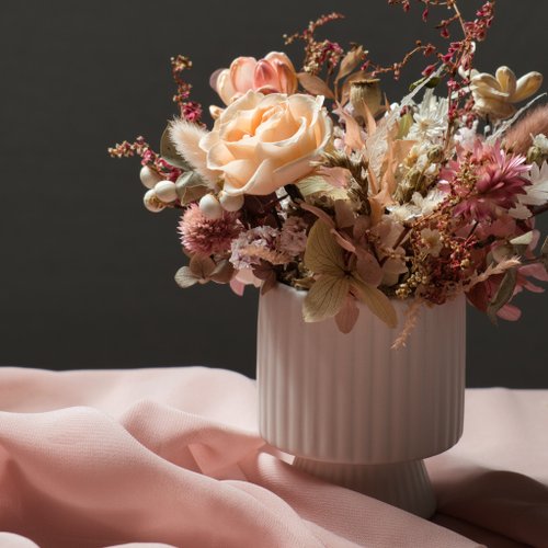 木漏日｜Komorebi Florist 知秋系列 - 秋實永生盆花(小)