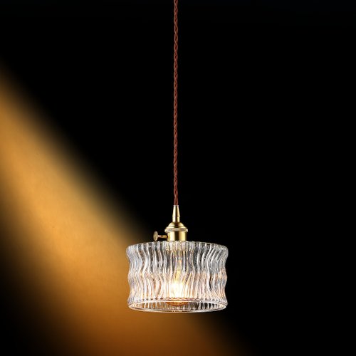 ダストイヤーズデコレーション】ノスタルジックな銅ガラスシャンデリア