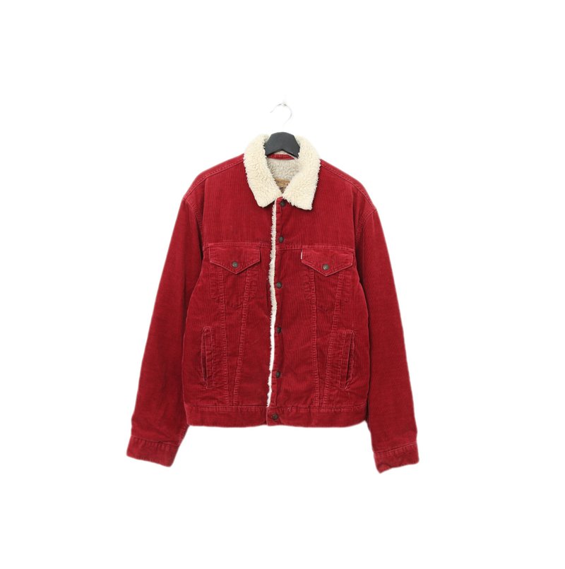 Back to Green:: LEVI'S デニムジャケット 中綿入り ダークレッド dn-06 - アウター メンズ - コットン・麻 