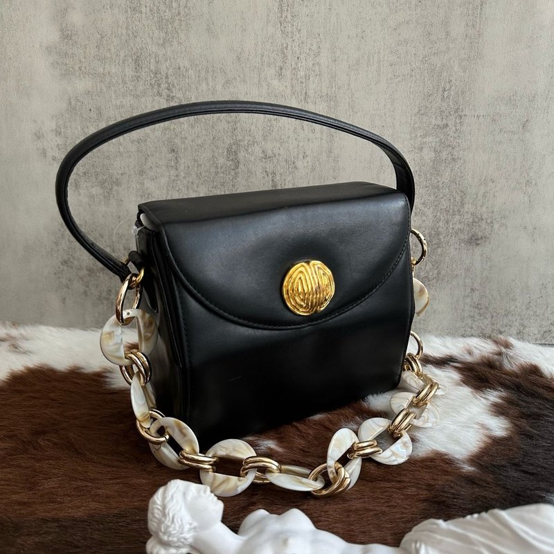 GIVENCHY 紀梵希  黑色 皮革 手提包 - 手提包/手提袋 - 真皮 黑色