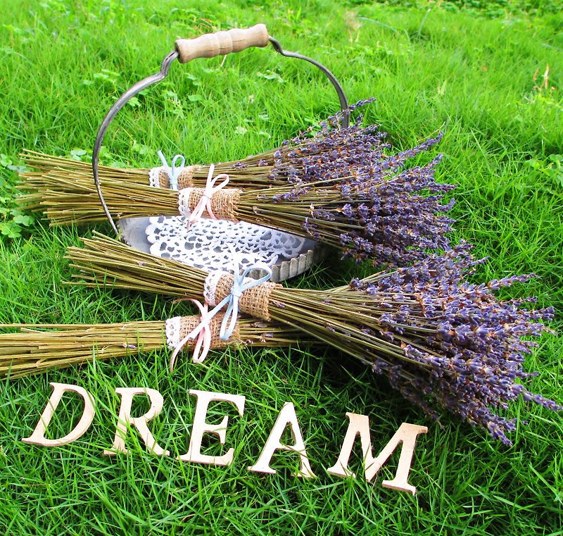 ❤ [South wind ─ French countryside of Provence lavender flowers and dried lavender bouquet] ❤ graduation bouquet wedding small wedding was arranged birthday bouquet lace small outdoor photo wedding photo home decoration - ของวางตกแต่ง - วัสดุอื่นๆ 