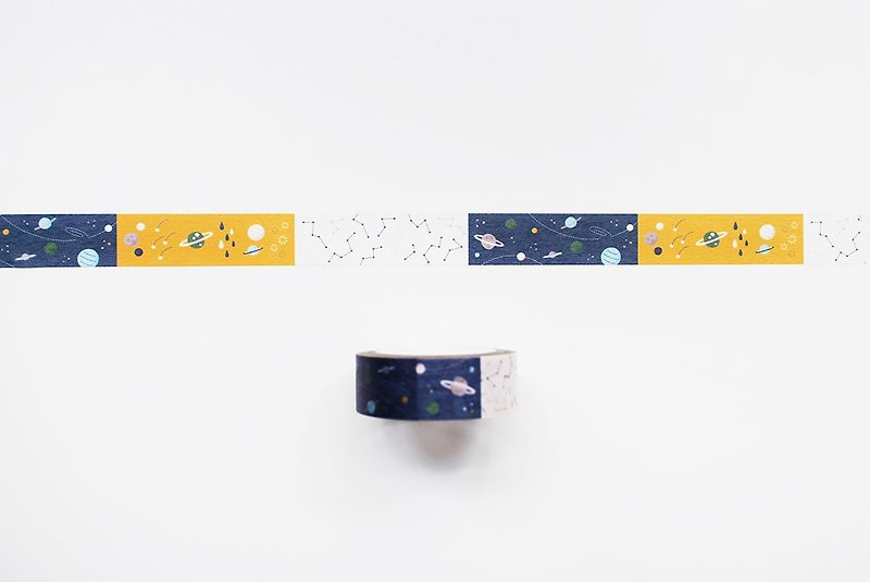 Maotu-Paper Tape (Deep Universe) - Washi Tape - Paper Blue