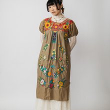 メキシカンドレス　刺繍　民族衣装　ロングワンピース　コットン メキシカンドレス 刺繍 民族衣装 ロングワンピース コットン
