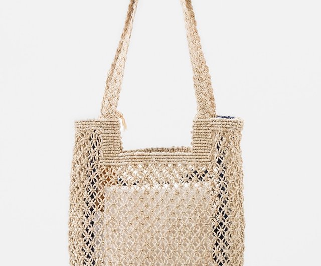 The Jacksons Small Salute Tote Bag in Natural