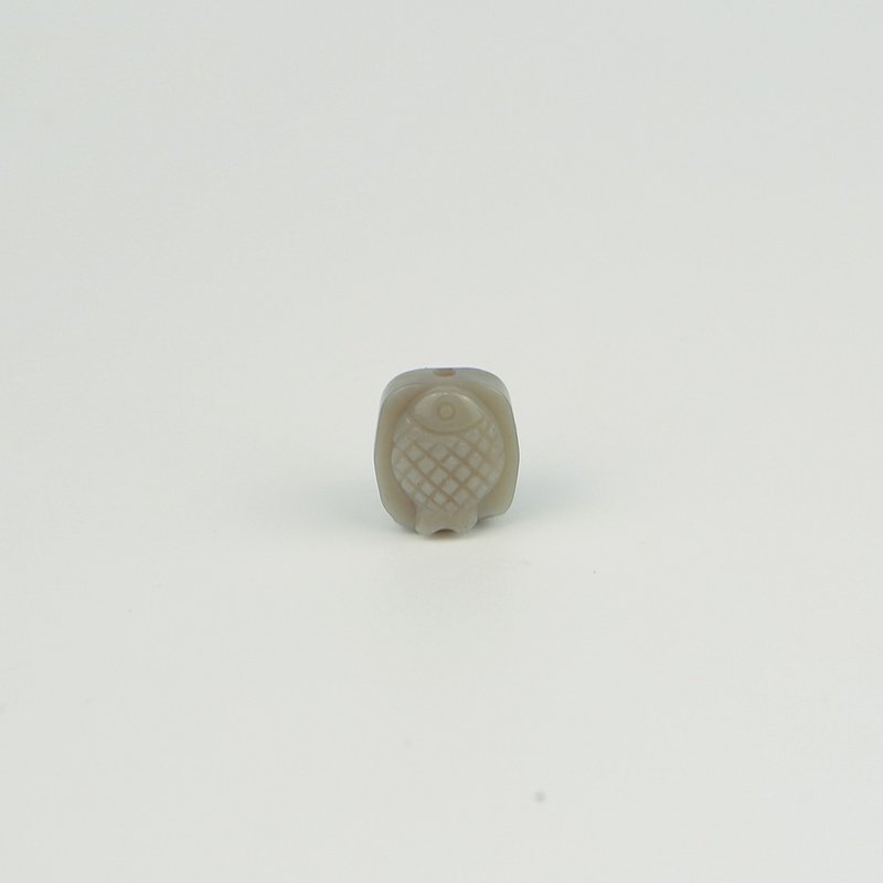 051959月夜魚/灰色/帶孔素材/月夜城/阿拉善/晶石/天然/水晶 - 金工/飾品 - 水晶 灰色