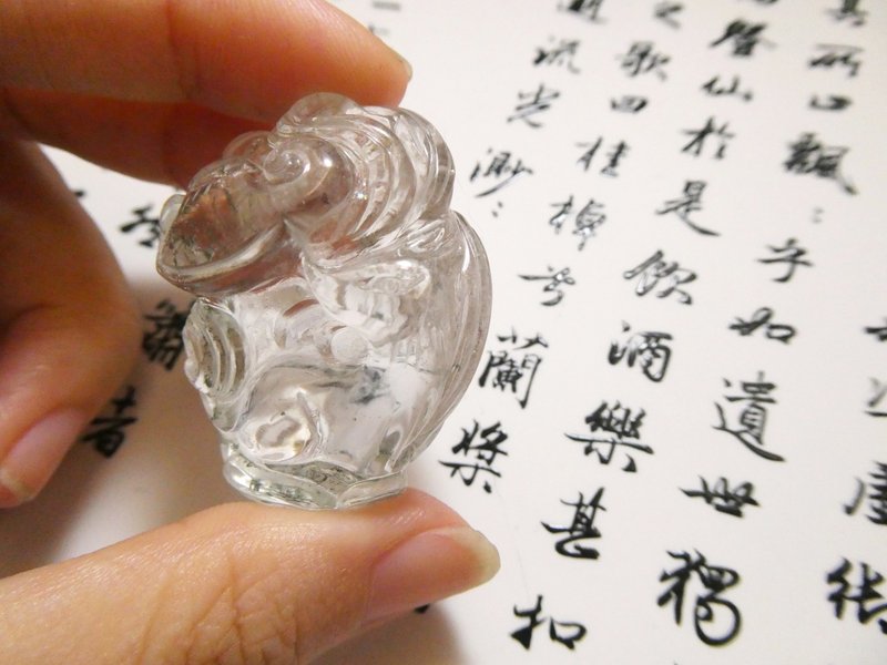 晶晶工坊*Love2hm 【九尾狐-如意成雙】-綠幽靈小擺件 - 擺飾/家飾品 - 寶石 綠色