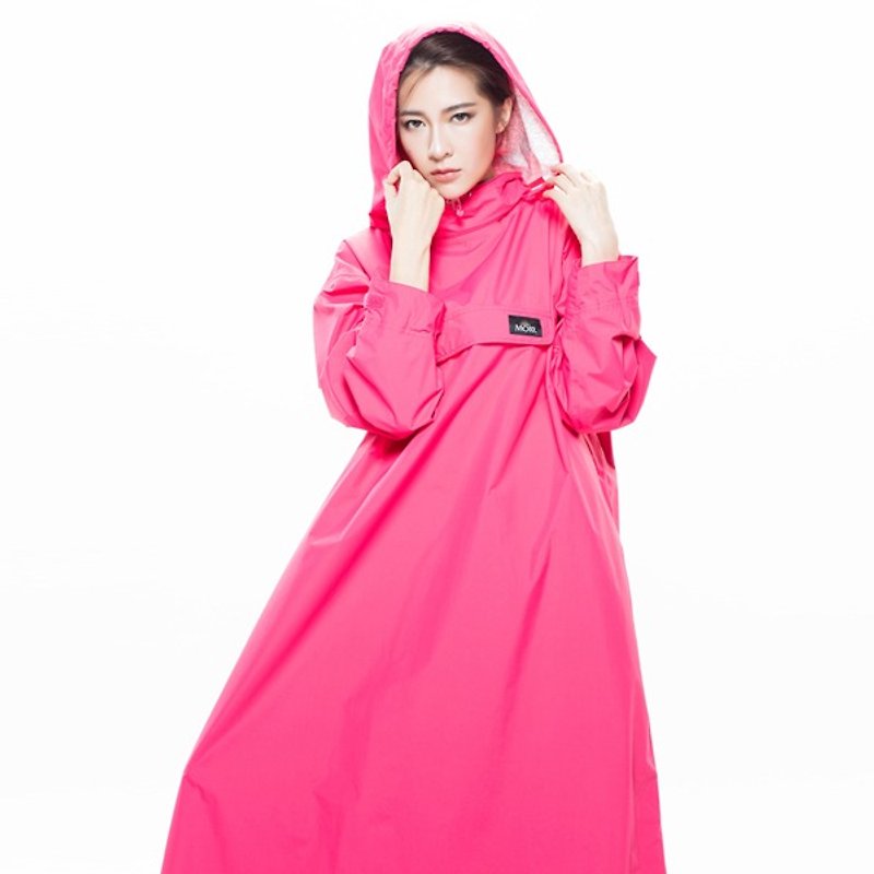【MORR】 PostPosi anti-wear raincoat-Curtis Red - Umbrellas & Rain Gear - Waterproof Material Pink