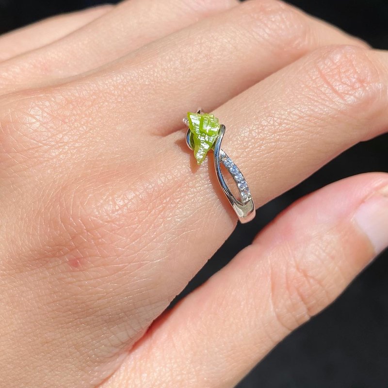 【Lost and find】 Phosphorite specimen ring - General Rings - Gemstone Green