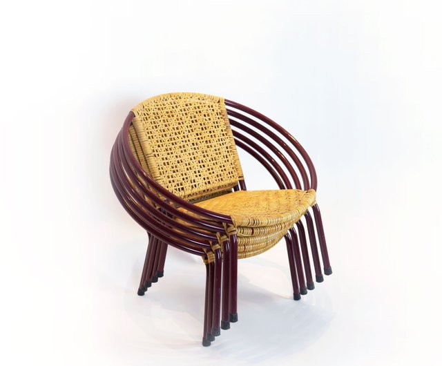 Bamboo stackable arm chair handwoven Shop Unto Chairs Sofas