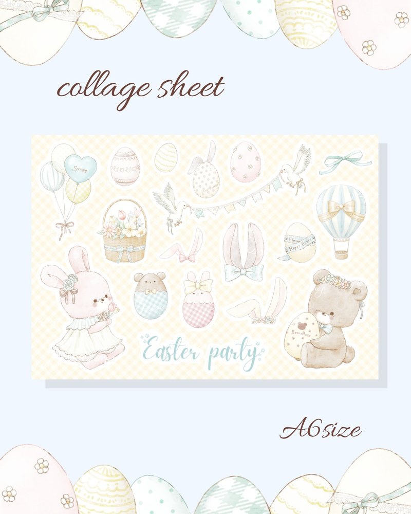 【Pinkoi限定品】コラージュシート - 其他 - 紙 多色