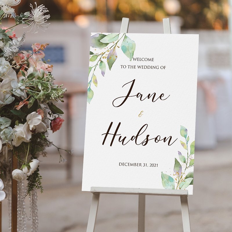 婚禮迎賓牌 welcome 婚禮客製 求婚佈置 婚禮用品 - 相框/畫框 - 其他材質 