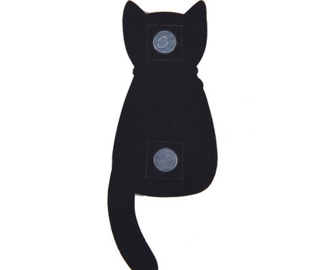 Japan Magnet Hook - Black and White Cat