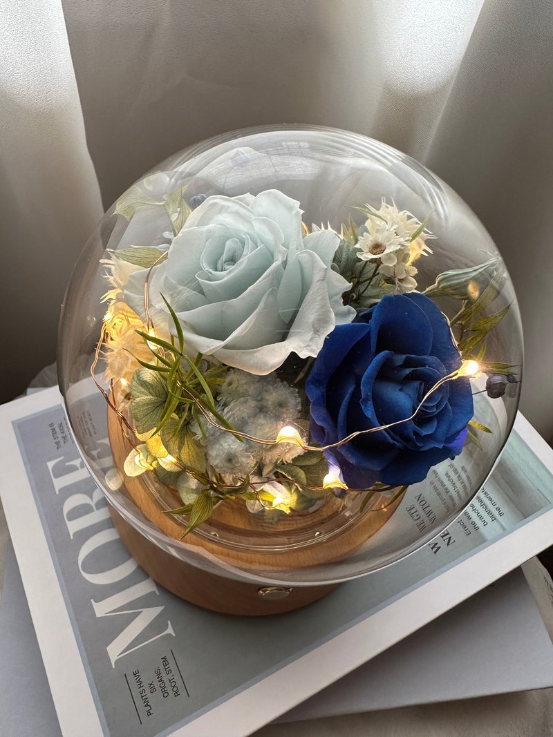 Preserved flower bluetooth speaker glass cover/Valentine's Day - Dried Flowers & Bouquets - Plants & Flowers 