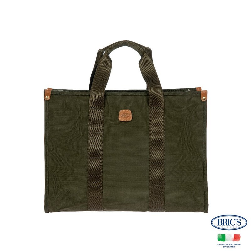 【BRIC' S】X-Bag M尺寸 歌劇院托特包-橄欖綠 - 手提包/手提袋 - 其他材質 綠色