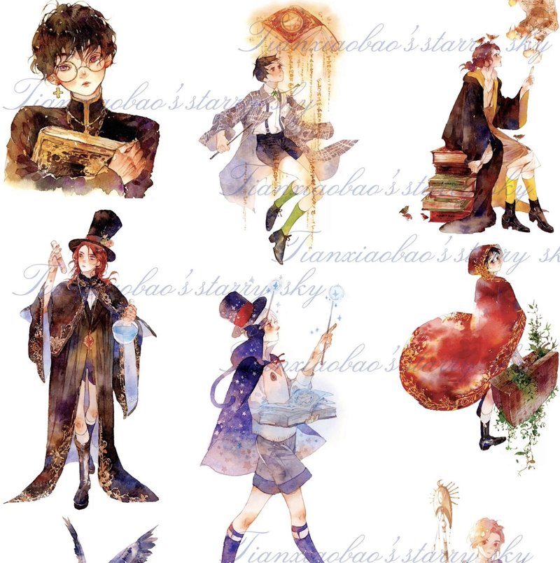 魔法少年 PET 和紙膠帶 台灣製 10米卷 - 紙膠帶/和紙/PET - 其他材質 多色