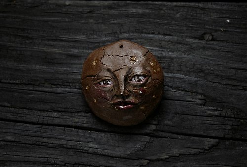 黑暗不足地獄商店 人面巧克力餅乾 (直徑5.7cm 吊飾 香座)