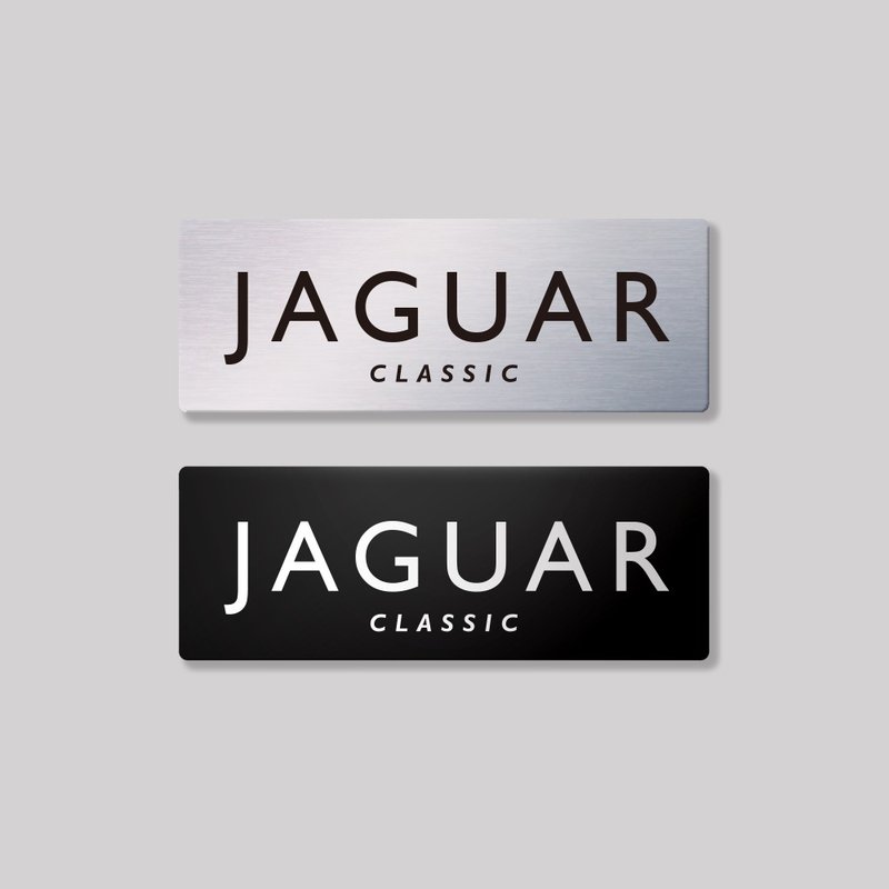 JAGUAR/CLASIC/aluminum plaque SunBrotherSun Brothers - สติกเกอร์ - อลูมิเนียมอัลลอยด์ 