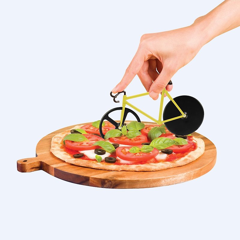 DOIY Bicycle Pizza Cutter - ช้อนส้อม - โลหะ หลากหลายสี