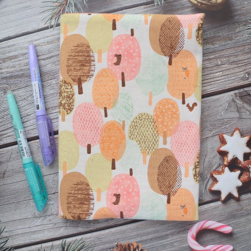 [Shimmer Forest] Book Cover Adjustable Cloth Book Cover Handmade Cloth Book Cover A4 A5 A6 B6 20K 16K - Book Covers - Cotton & Hemp 