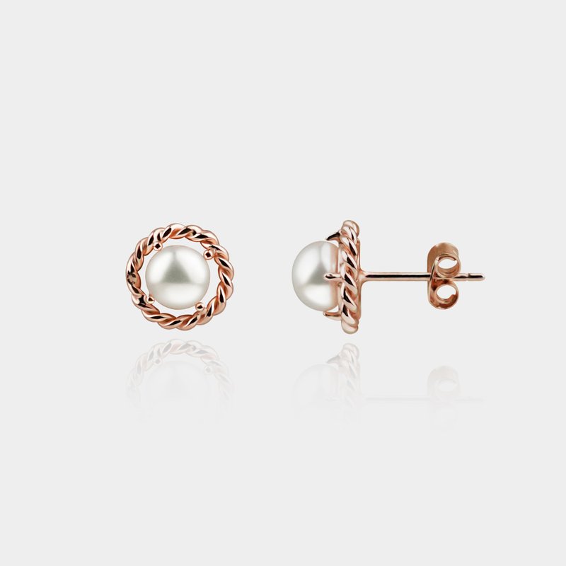 OAKLEE pearl earrings - Earrings & Clip-ons - Sterling Silver Gold