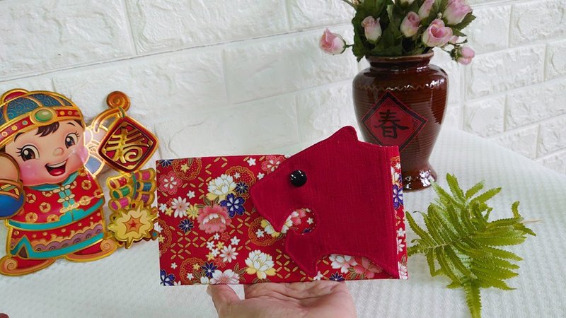 福虎生風 虎嘯祥瑞 布紅包袋錢包 筆袋 手機套 收納袋 存摺袋 - 紅包袋/春聯 - 棉．麻 