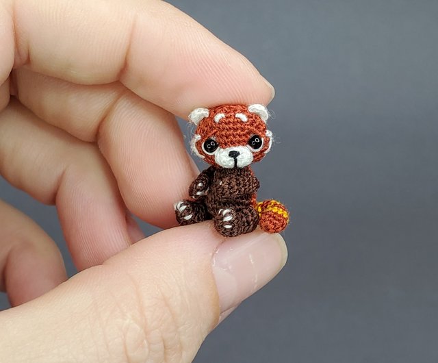 国内作家様　ぬいぐるみ　テディベア　アートドール　レッサーパンダ モールアート レッサーパンダの通販 by moekichi｜ラクマ