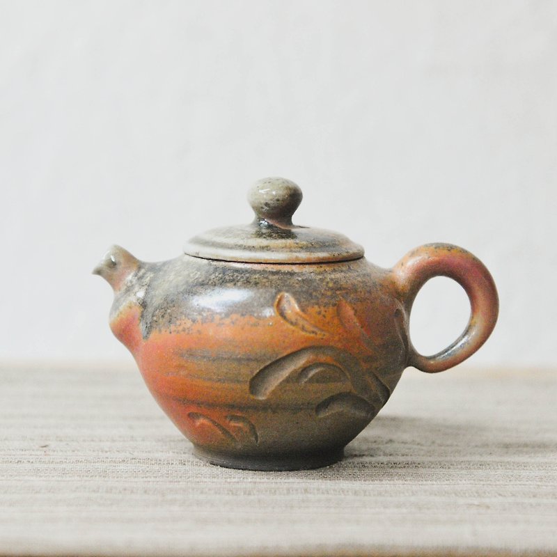 Firewood hand-made pottery firewood bloom firewood teapot - ถ้วย - ดินเผา สีนำ้ตาล